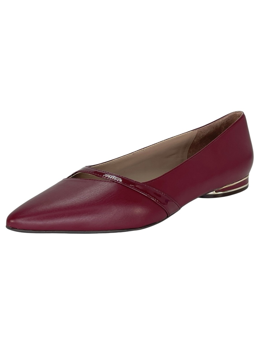 Naturalizer Bria Cranberry Faux Leather Womens Flats Size 8.5M - Picture 2 of 11